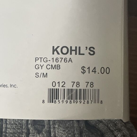 Leggings Womens Small Medium Gray Cozy Fleece Lining NWT - Picture 7 of 7